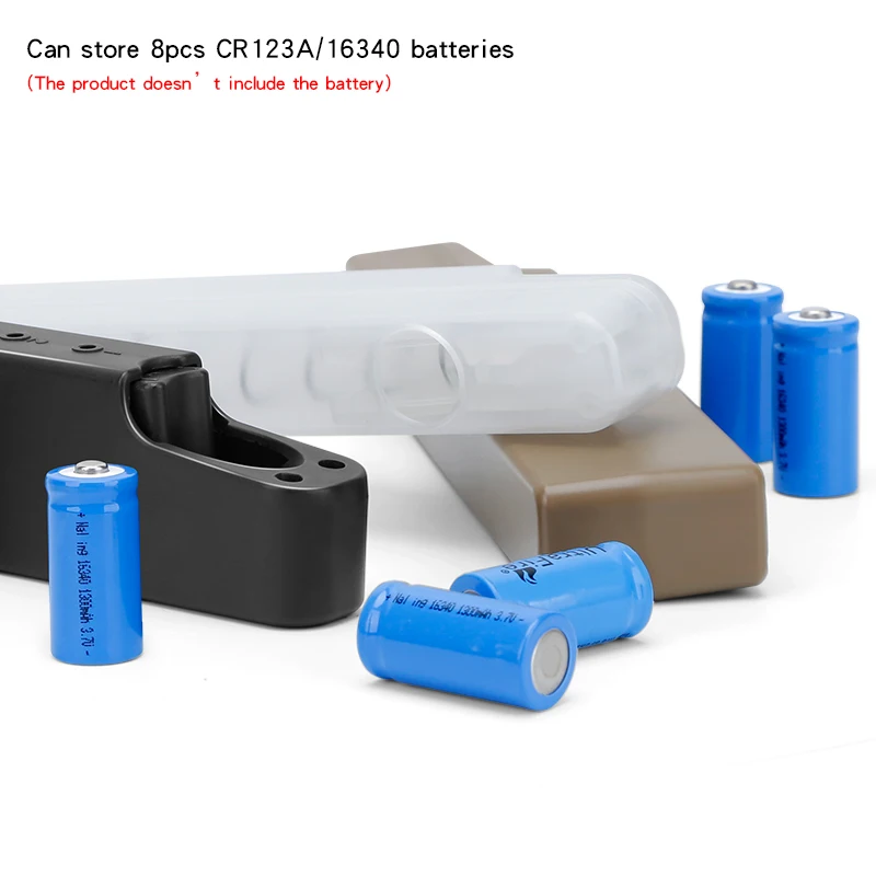 WOSPORT Battery Storage Box For CR123A/16340 Battery Portable Storage Box  Plastic Case