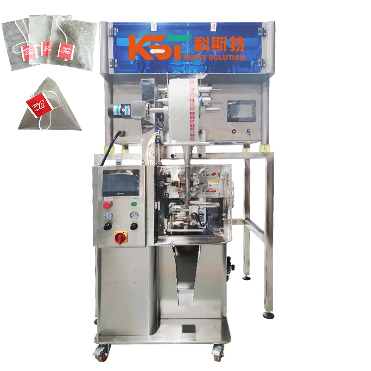 Высокоточная Автоматическая многофункциональная нейлоновая пирамидальная упаковочная машина KST для внутреннего и внешнего пакета