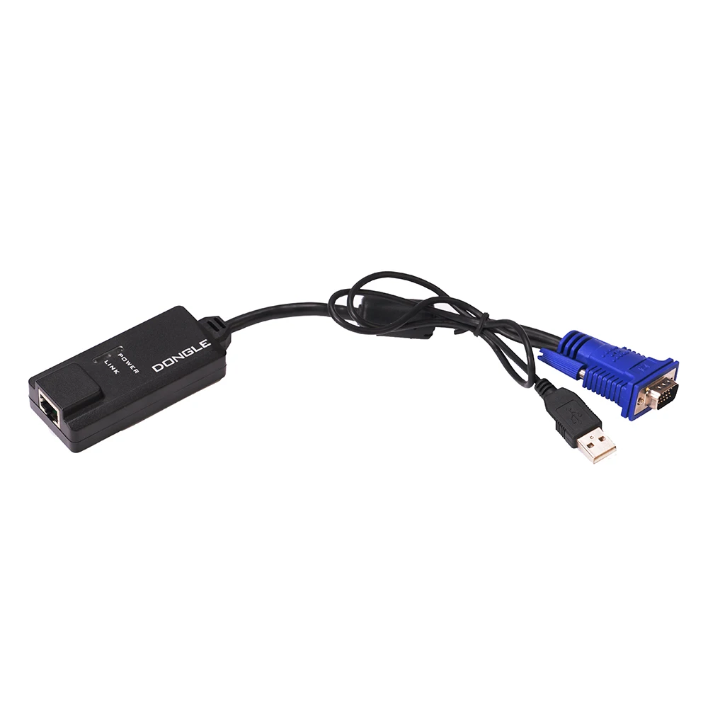 Durable 12V Input DC Jack 17 Inches Screen 8ports Smart LCD KVM Matrix With DVI Dongle