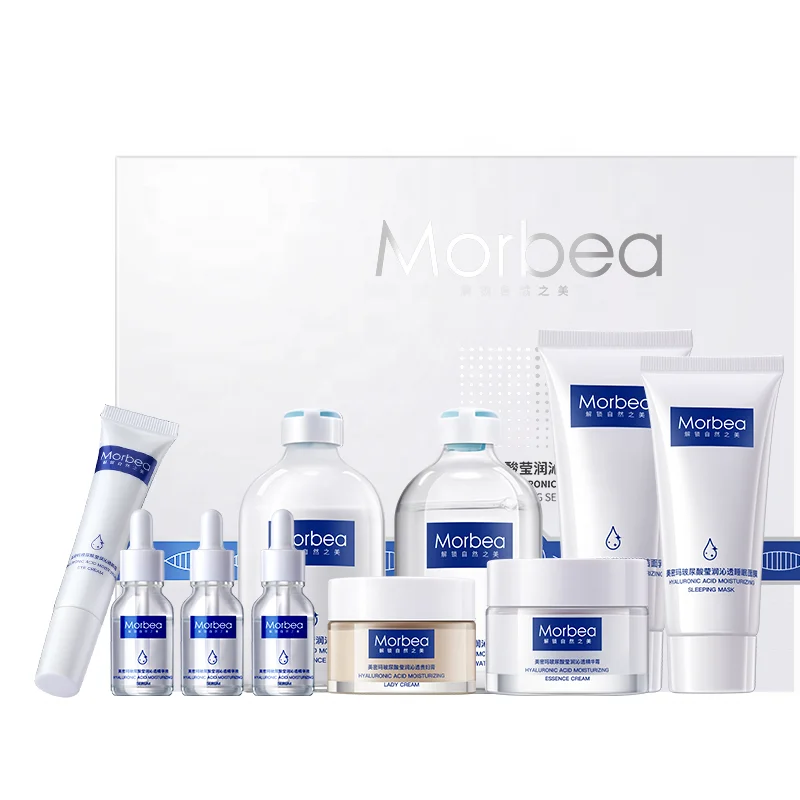 MORBEA OEM private label anti aging Hyaluronic acid products moisturizer best facial skin care gift sets