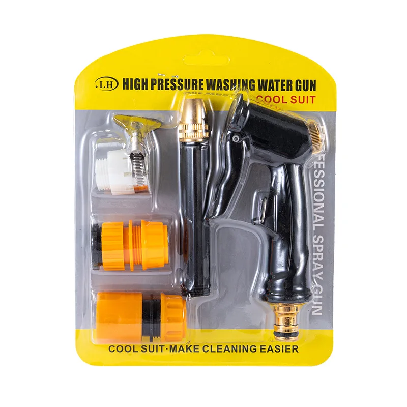 High Pressure Washer Water Gun garden hose nozzle Spray sprayer For Water jet Foam Pot Car power Cleaning Tool