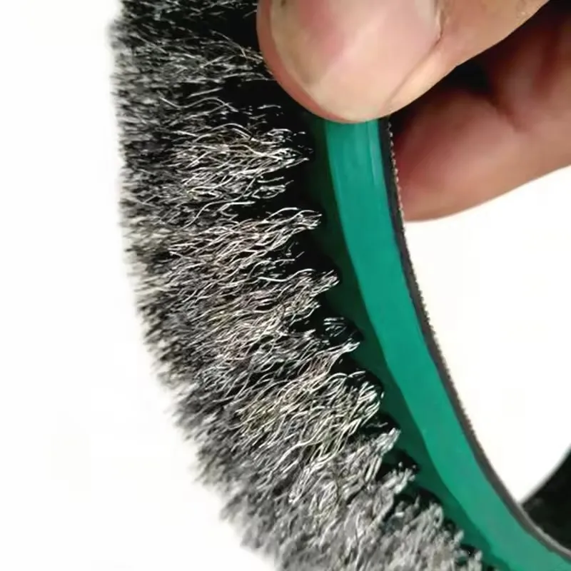 Flexible Flat Nylon Conveyor Belt Cleaning Brushes with Standard Drive Pulleys for Textile Industry