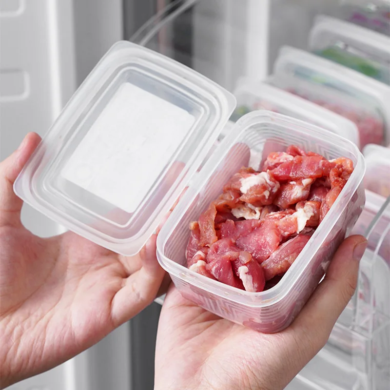 Кухонный холодильник хранит морозильник для пищевых продуктов специальные коробки хранения свежести и запечатанные замороженного мяса