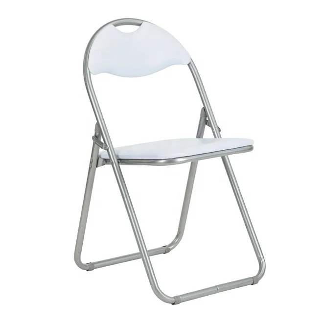 Factory Supply Vinyl Cushioned Metal Folding Chair For Home Office