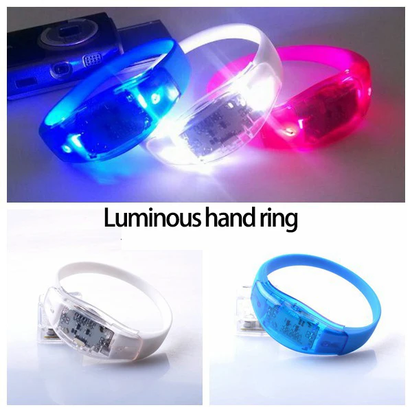 SHANGRONG OEM/ODM silicone Active voice control led Bracelet dmx vibration sensor manufacturer