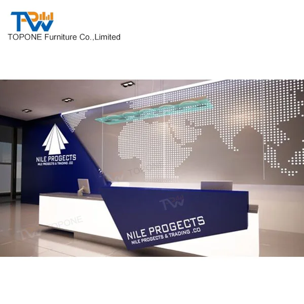 Factory Directly front desk design large executive customer service counter for hospital