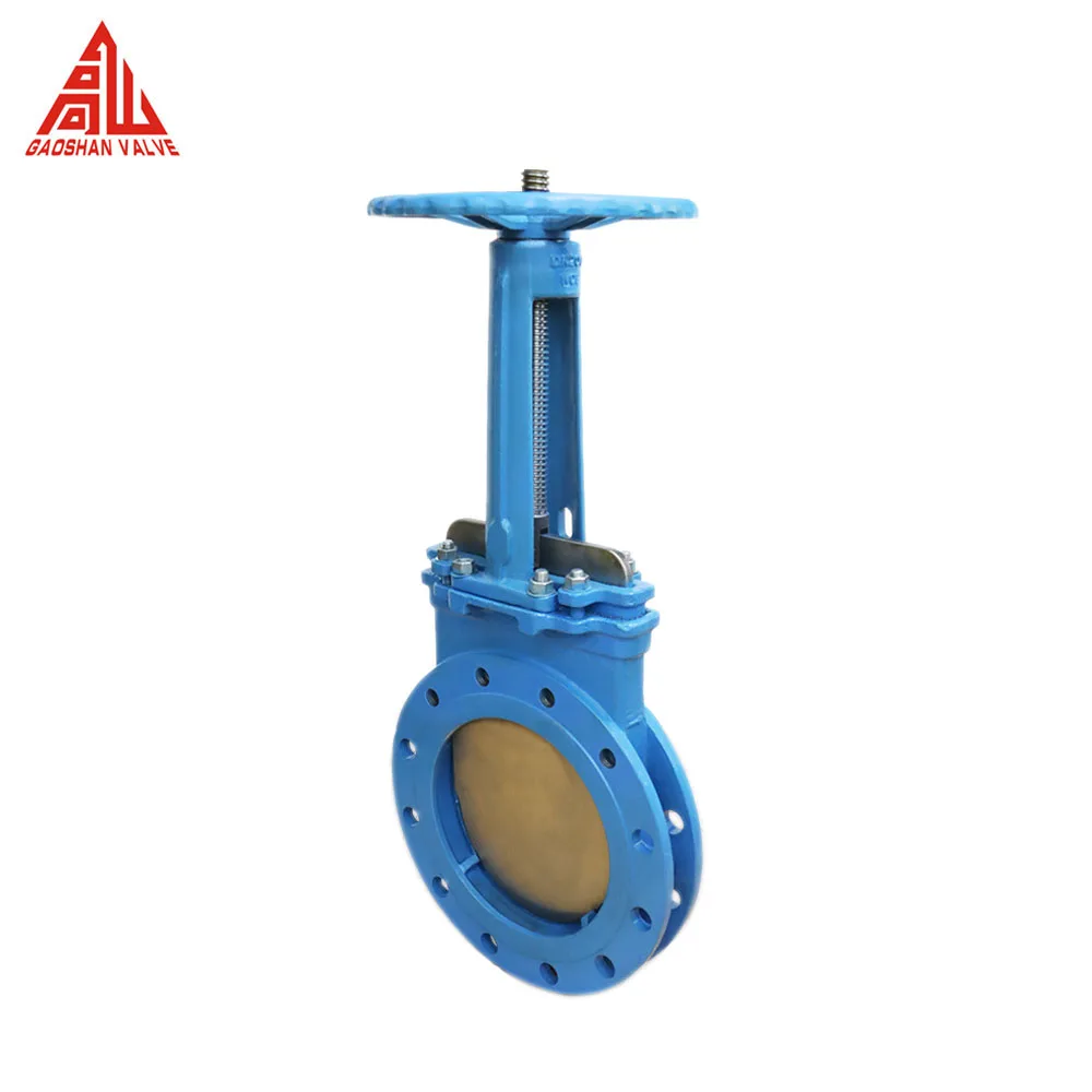 Gate Valve Wafer Type Manual 8 Inch PN10 Cast Steel Flange Type Knife Gate Valve