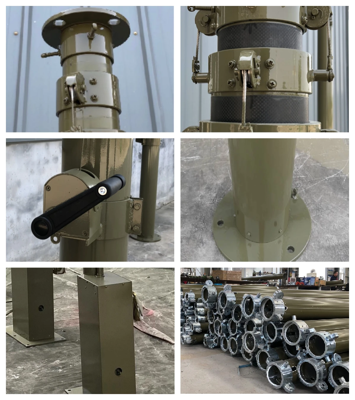 electric telescopic mast for antenna communication telecommunication towers