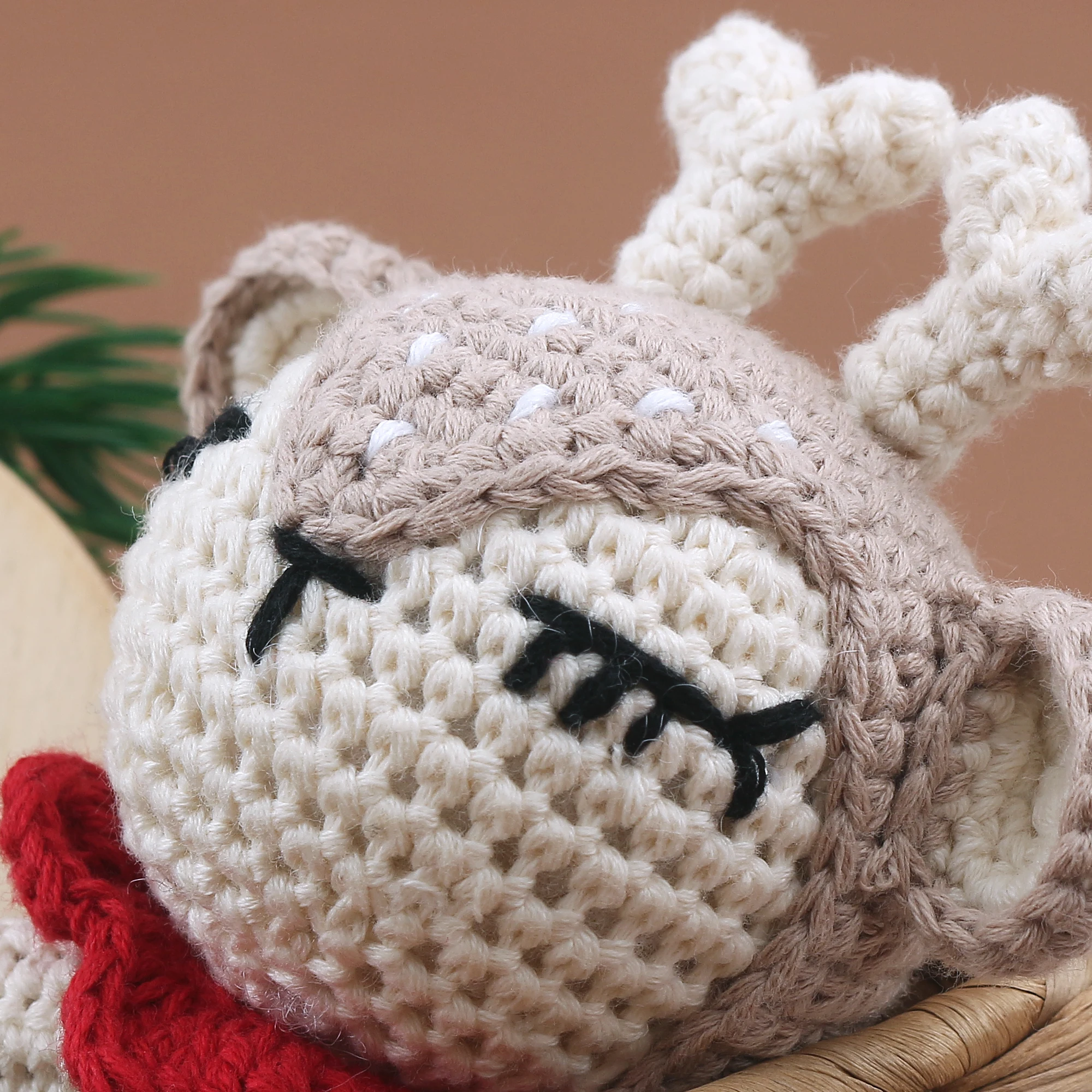 New Born Baby Gift Organic Cotton Baby Wrap Soft Bamboo Cotton Baby Swaddle Set Animal Crochet Toy