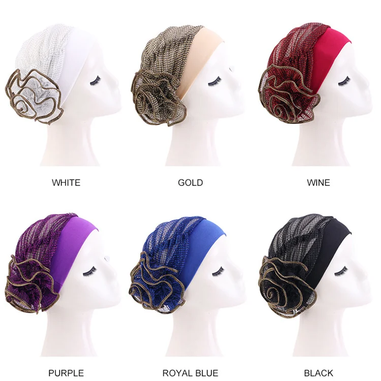 THB-8E1115 с национальным цветочным baotou шляпа Женская Этническая одежда для купания мода домашняя мусульманский хиджаб