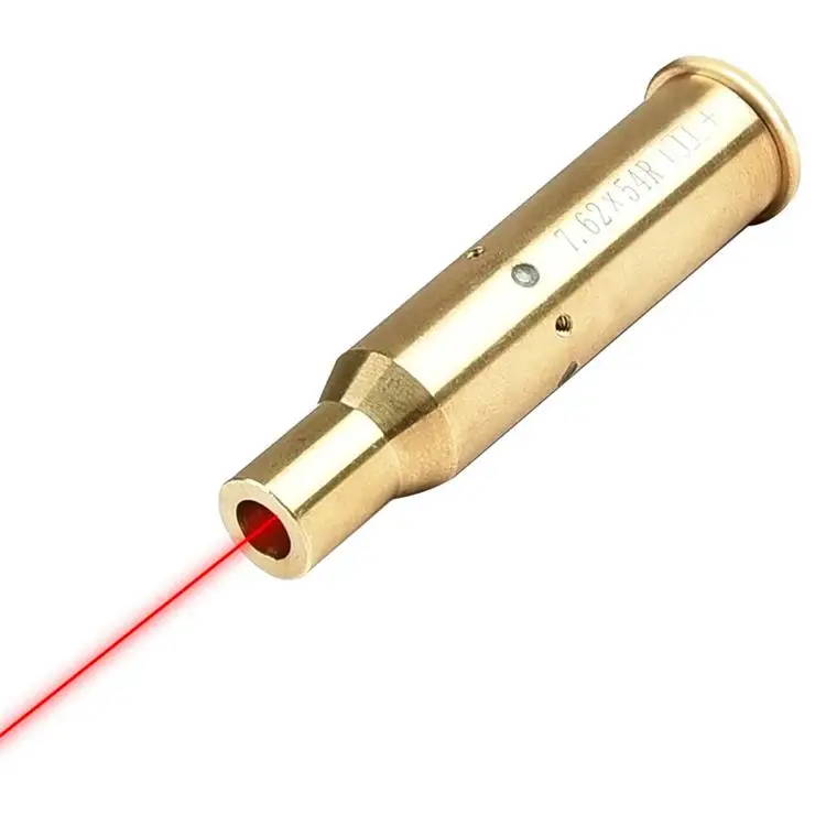 Cartridge Brass Copper Bullet Shaped 7.62 x 54 Red Dot Laser Bore Sight Boresighter Collimator Calibrator