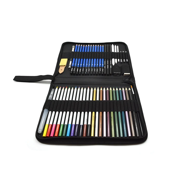 Hot Selling 51pcs professional art drawing  deluxe art set