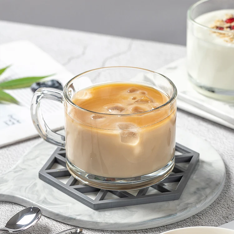 500ml Breakfast glass bowl Mugs Oat cup borosilicate glass