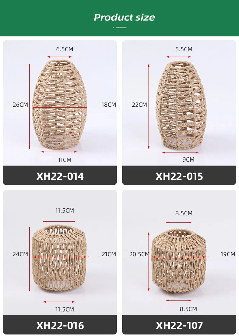 Hot Selling Handmade Woven Chinese Style Popular Lampshade