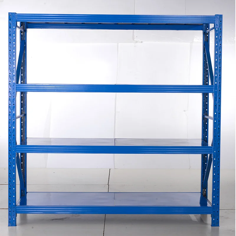 Prefab warehouse light duty shelf long span storage rack