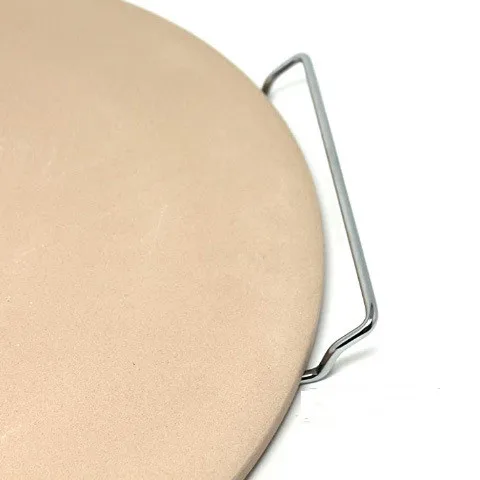 33cm Pizza Stone Board With Handle Square Dish High Temperature Resistance Ceramic Plate Pizza Baking Pan Pizza Stone Tray
