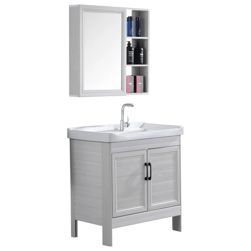 Smart mirror cabinet Small room washbasin cabinet toilet platform basin rock plate bathroom cabinet Hotel wash table