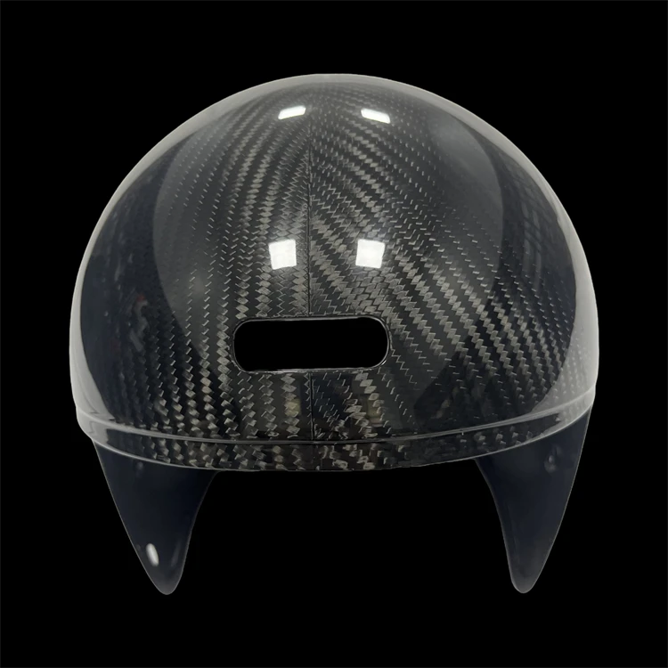 Customizable Lightweight Carbon Fiber Ski Helmet Adjustable Size with Football & Motocross & Flight Features