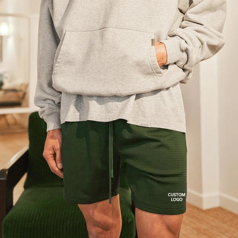 Wholesale Custom Casual Lightweight Grey Plain Fleece Sportswear Logo Sweat Mens Boxy Hoodies French Terry Crewneck Sweatshirt M