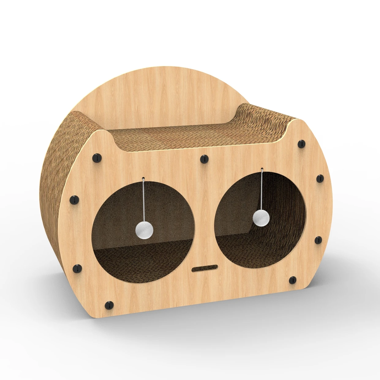 Eco-Friendly Hot Sale Wooden Pet Cat Furniture Modern Cat House