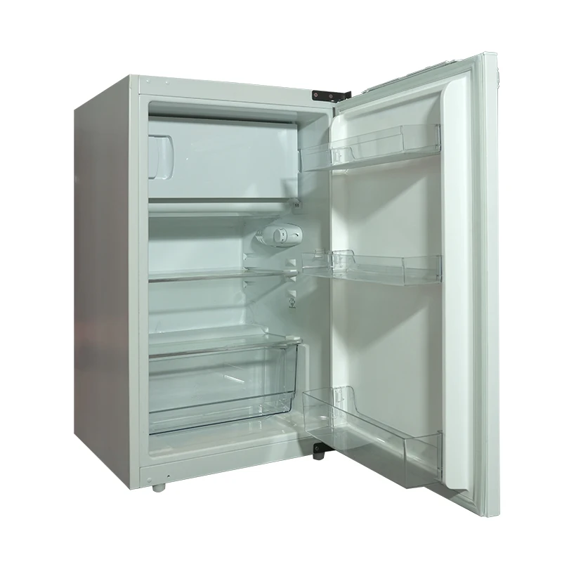 Factory New Design 138L E-Star Curved Door Design Vinyl Black Manual Defrost Apartment Appliances Refrigerators For Sale