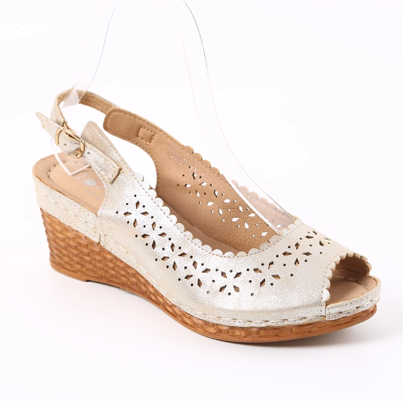 2022  fashion high quality wedge heel TPR sole women wedge heel slippers wedge sandals for women and ladies