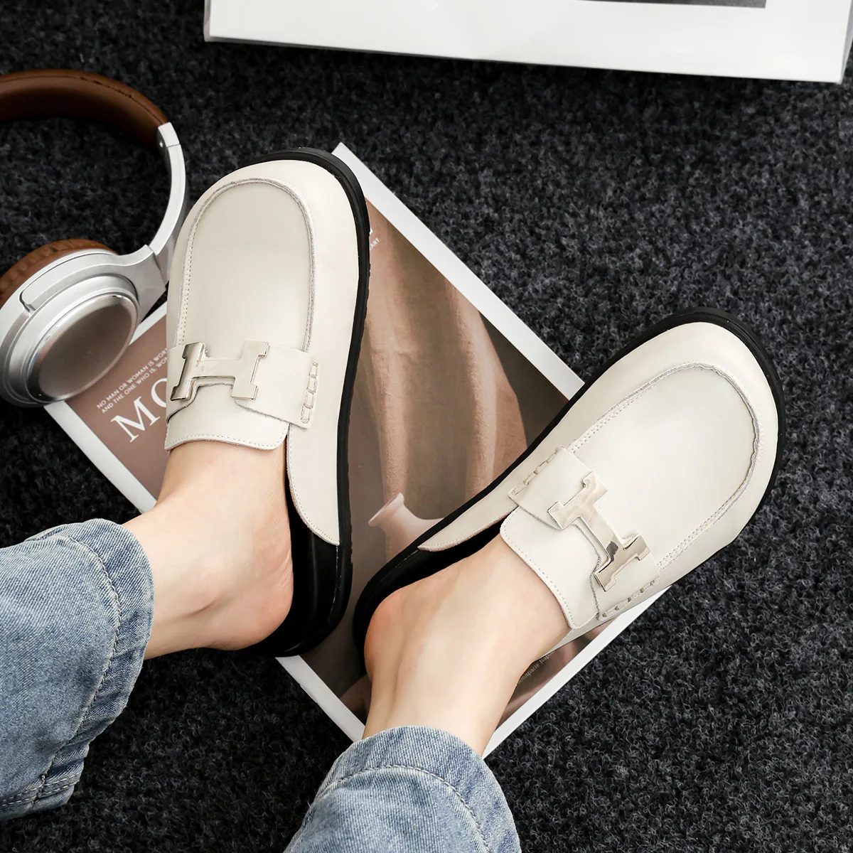 Clogs Dupes Wide Round Toe Mules Lightweight Comfortable House Slipper Couples Slip On Shoes