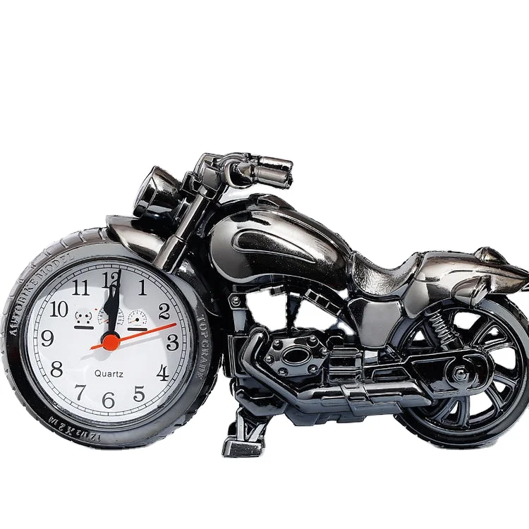 Factory Direct Selling  Silent Alarm Clock Creative Retro Student Gift Alarm Clock Motorcycle Model Alarm Clock