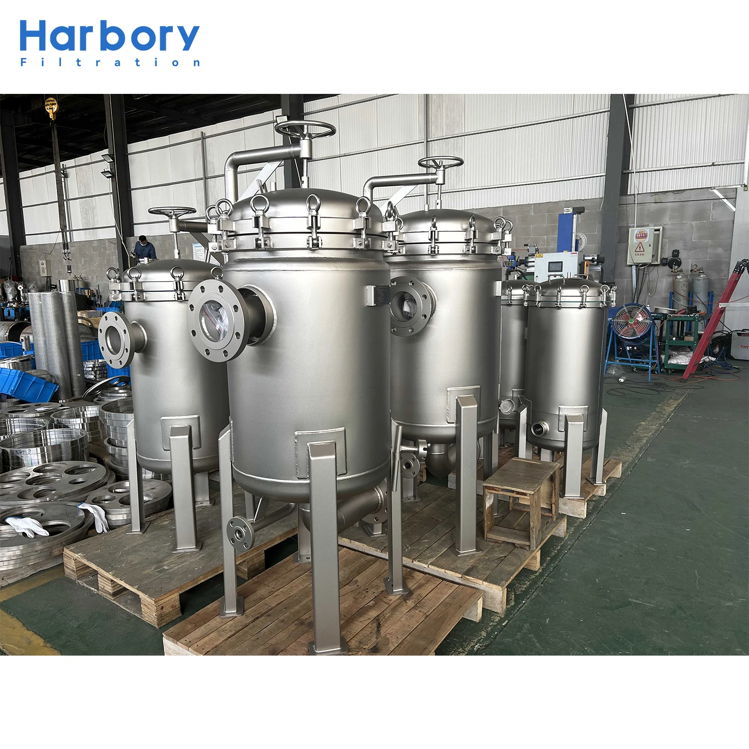 Direct Sale Aqua Pure Sanitary 2 Bag Filter Housing 02 Size Stainless Steel Multi Bag Filter Housing for Water Treatment