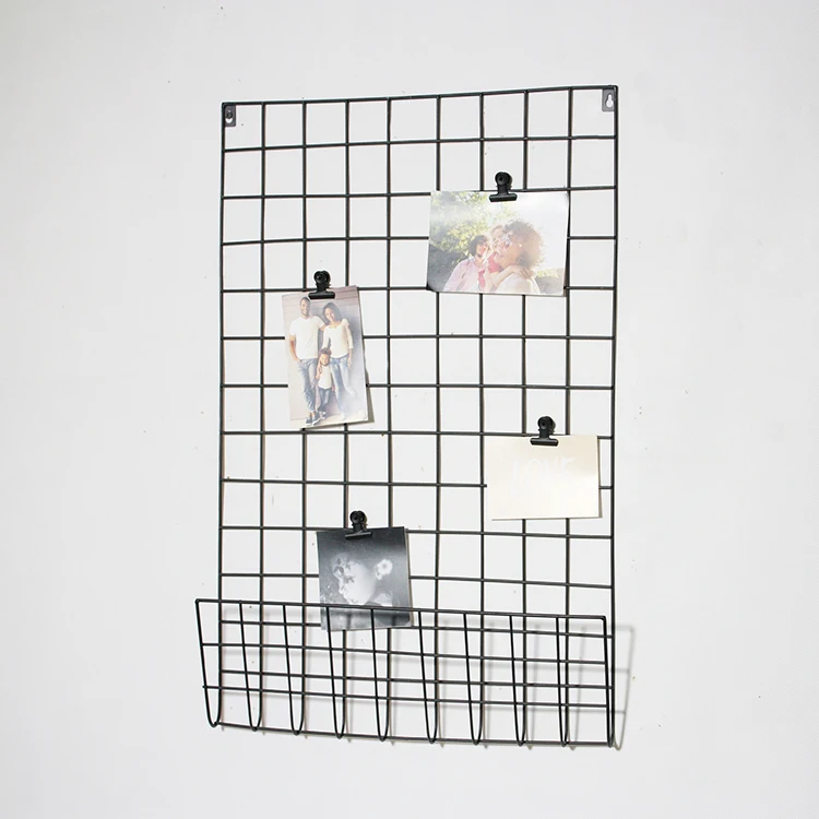 High Quality Gridding Wire Photo Frame U style Clip Picture Frame With 4 Metal Clips