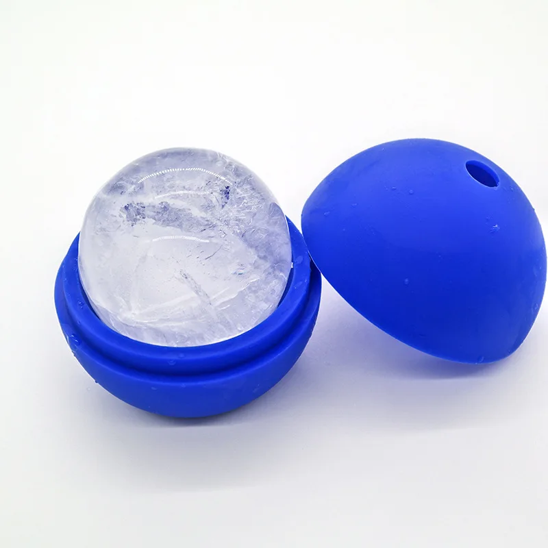 7.5CM Large Custom Logo Silicone Ice Ball  Molds For Whisky