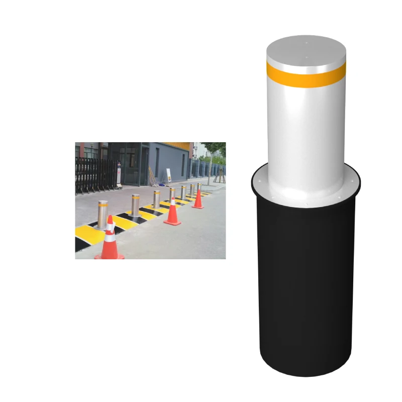 Electric Parking Bollard with Anti-Ram Raid, 219mm Heavy Duty for Vehicle Access Control and Security