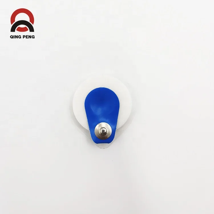 Disposable foam and nonwoven Medical ecg electrode patch
