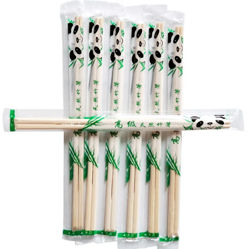 Деревянные биоразлагаемые одноразовые палочки для суши, бамбуковые палочки с логотипом