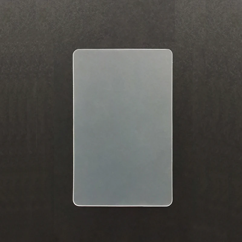 DIY Custom Design Blank Plastic Gift Cards Frosted Transparent PVC Business Card