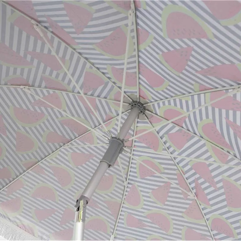 New printed 1.8m dia.tassel patio umbrella outdoor garden beach umbrellas