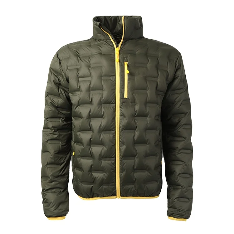 New products water repellent seamless welded thermoball packable men down jacket