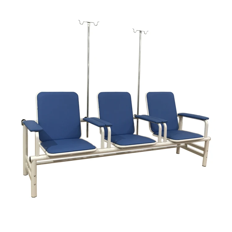 2022  medical waiting room chairs 3-seater blue cheap waiting room chairs