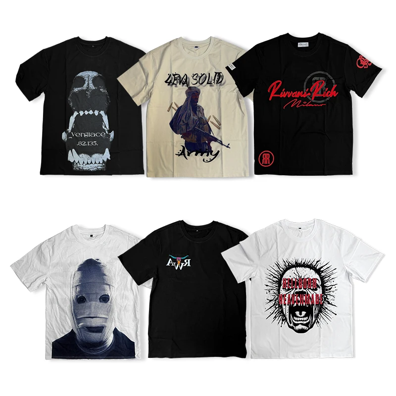 ODM 250 Gsm Heavy Weight T Shirt Custom Design Blank 100% Cotton Round Neck Tshirt mens t shirt for men heavyweight t-shirt