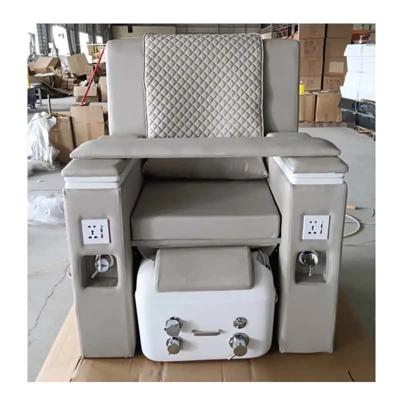 custom three  pedicure bench stations with massage dolphin short back  small pedicure chair
