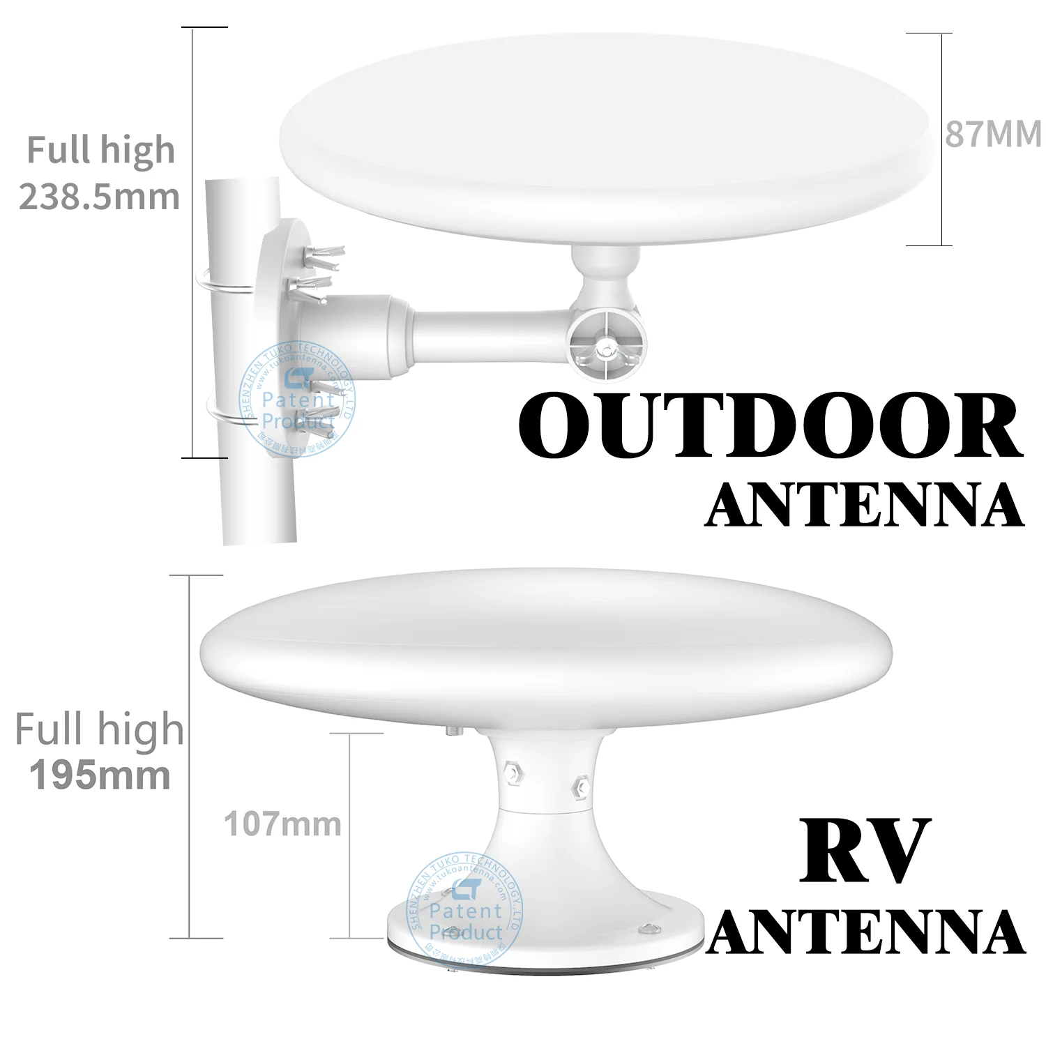 Wholesale the newest design 360 omni-diretional high gain outdoor tv antenna
