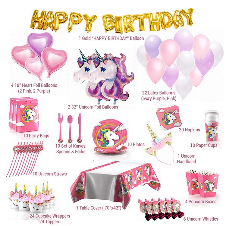  Новое поступление 160 + шт. детских украшений на день рождения Nicro набор сувениров товары для вечеринок с
