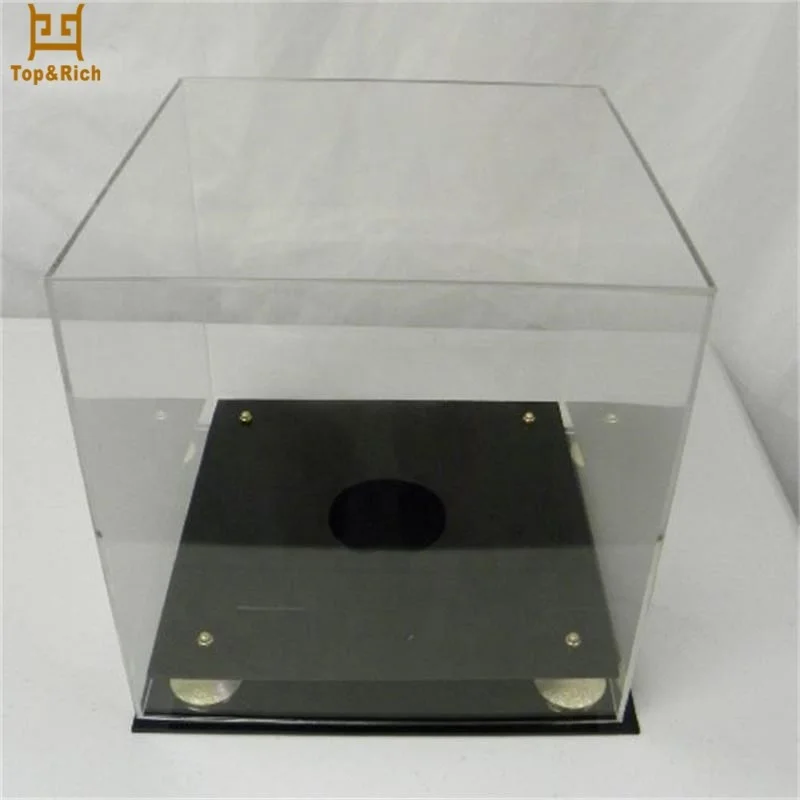 Factory Wholesale Clear Acrylic Display Case Box Lighted Acrylic Helmet Display Case