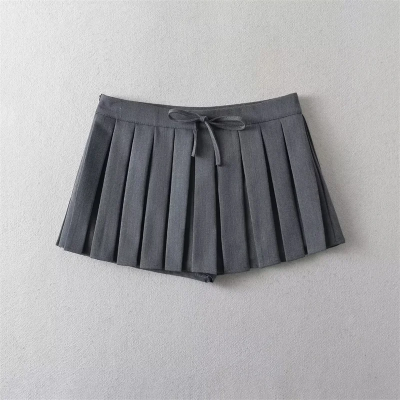 TAOP&ZA Fashion Summer New Korean Style Skirt Women 2024 Tennis Casual High Waist Sexy Mini Skirt College Short Mini Skirt 69