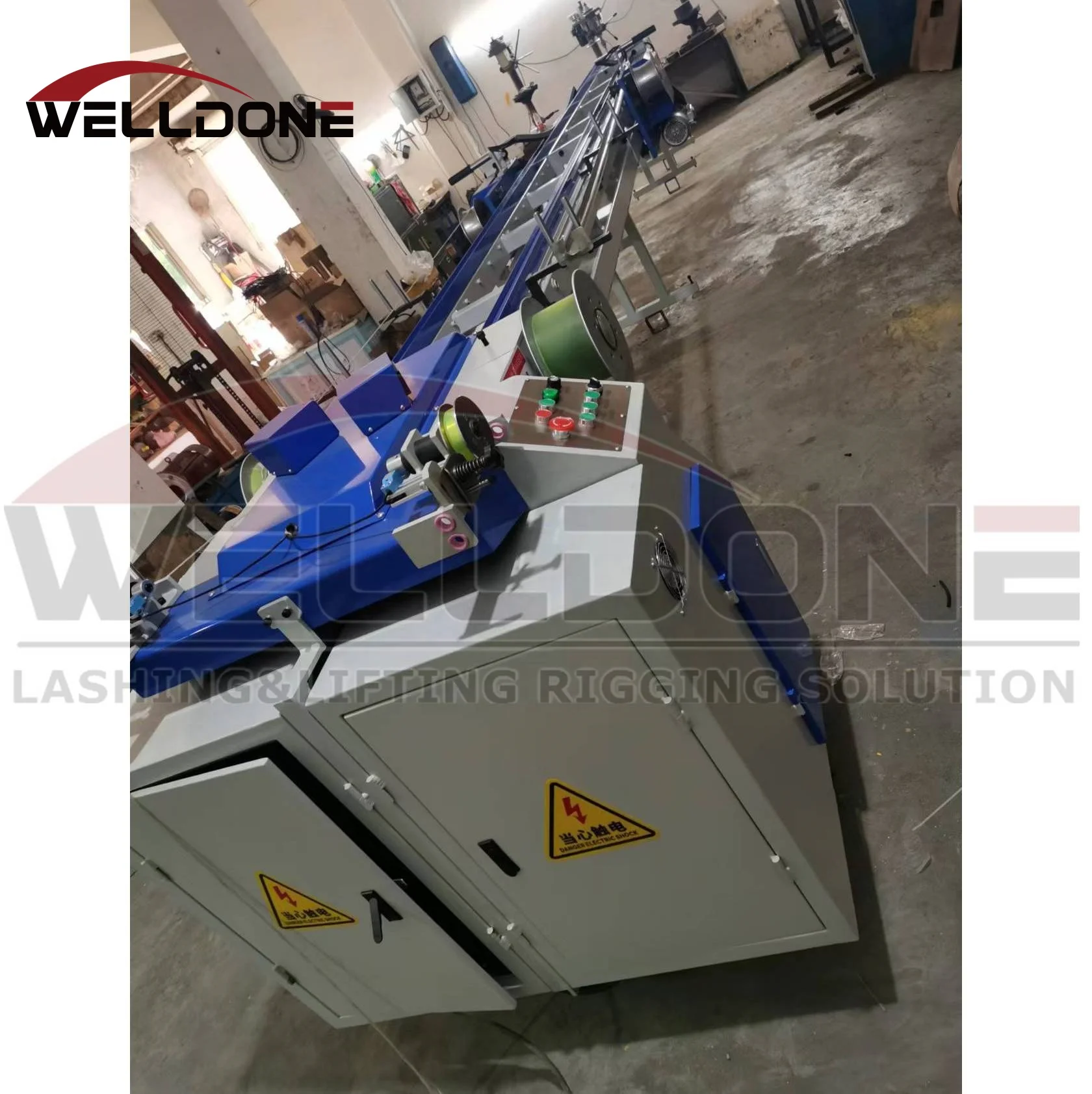 New type 50T 100T 120T Polyester endless round sling making machine