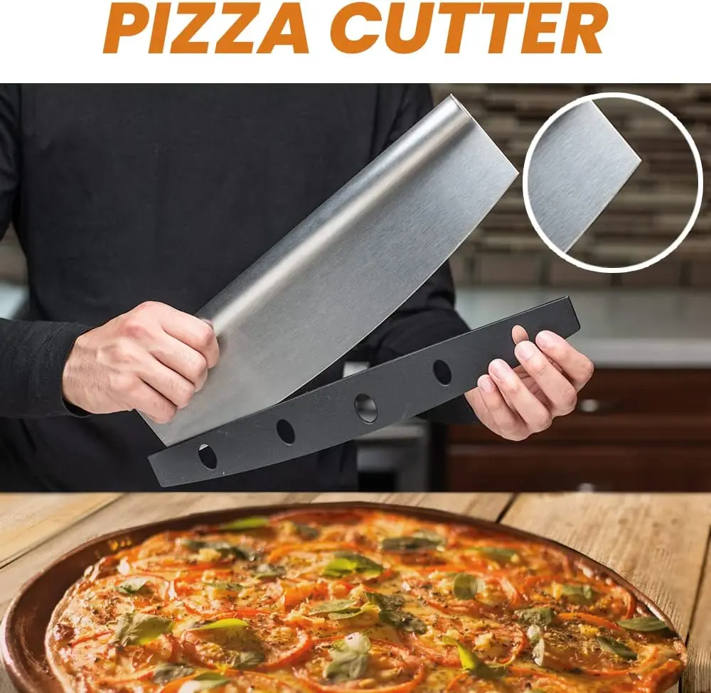 2023 kitchen hot sale Extra Large stainless steell perforated  pizza peel with folding handle
