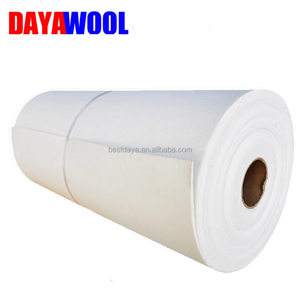 Refractory Ceramic Fiber Paper 1260C Fireproof thermal insulation 60000x610x1mm