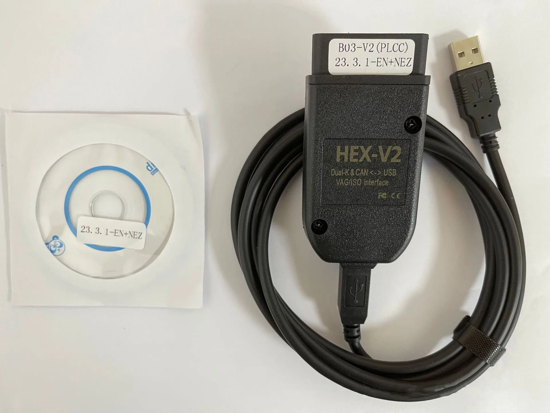 HEX V2 VAG V22.10 V23.3 VCDS 5053 AT162+FT232 for Volkswagen Audi and More