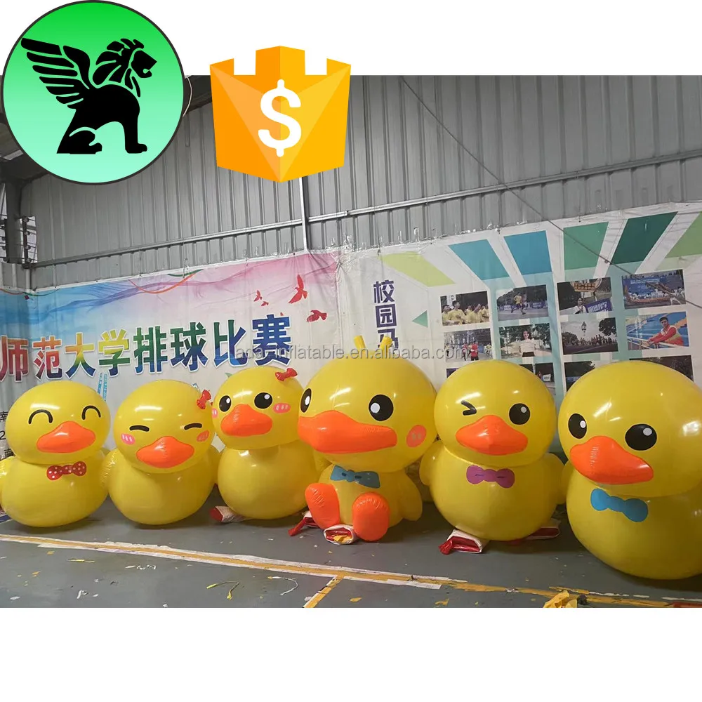Festival Promotional Airtight Inflatable Duck Customized 1.6m Holiday Advertising Duck Inflatable For Exhibition Event A9000