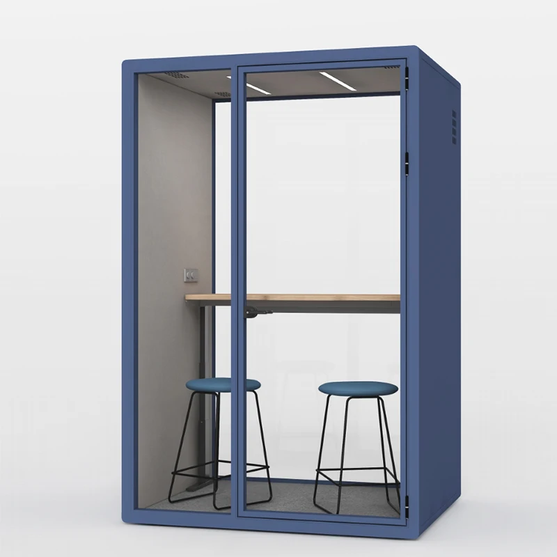 Soundproof Privacy Noise 1 2 People Office Phone Booths Work Meeting Office Pod Sound Proof Phone Booth